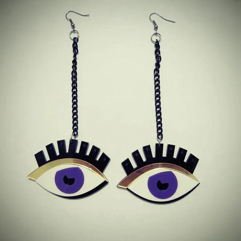 Night Club Women Fashion Punk Funny Jewelry Accessories Hip Hop Acrylic Long Chain Eyes Earrings
Night Club Women Fashion Punk Funny Jewelry Accessories Hip Hop Acrylic Long Chain Eyes Earrings