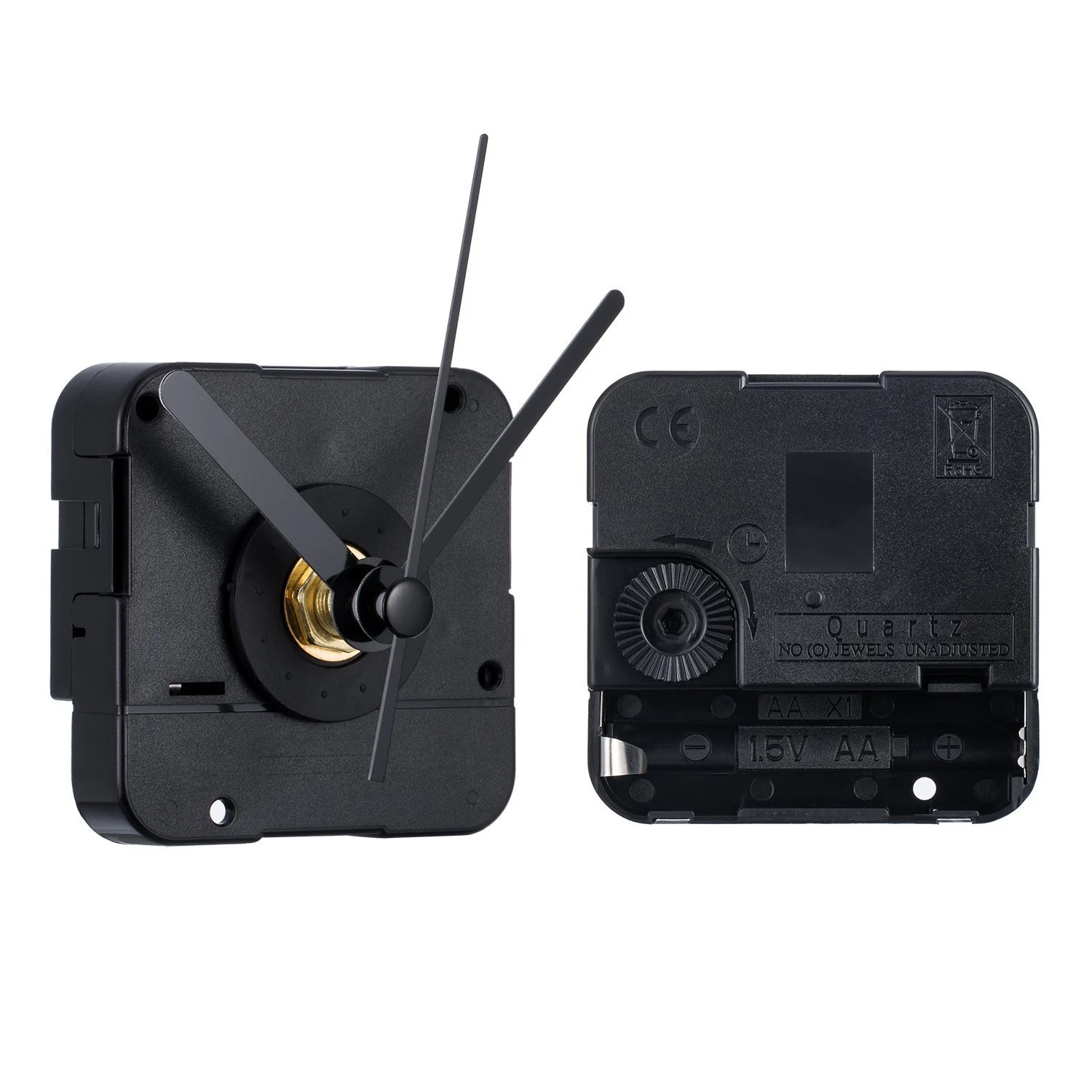 Practical Clock Movement with Short Hands, 4/ 25 Inch Maximum Dial Thickness, 3/ 5 Inch Total Shaft Length
Practical Clock Movement with Short Hands, 4/ 25 Inch Maximum Dial Thickness, 3/ 5 Inch Total Shaft Length