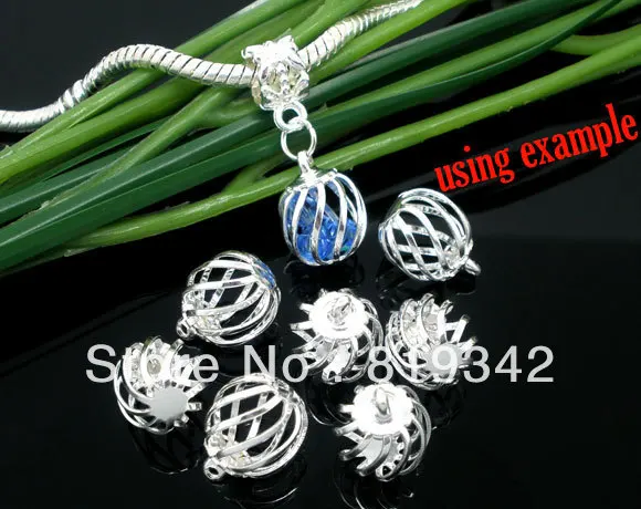 Free Shipping 50pcs/lot Silver Plated Hollow Filigree Beads Cage Pendants 14x10mm Jewelry Findings
Free Shipping 50pcs/lot Silver Plated Hollow Filigree Beads Cage Pendants 14x10mm Jewelry Findings