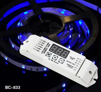 BC-833 DMX512 decoder 3 channel RGB DMX512 decoder for RGB LED lights DMX LED driver DC12V-DC24V input
BC-833 DMX512 decoder 3 channel RGB DMX512 decoder for RGB LED lights DMX LED driver DC12V-DC24V input