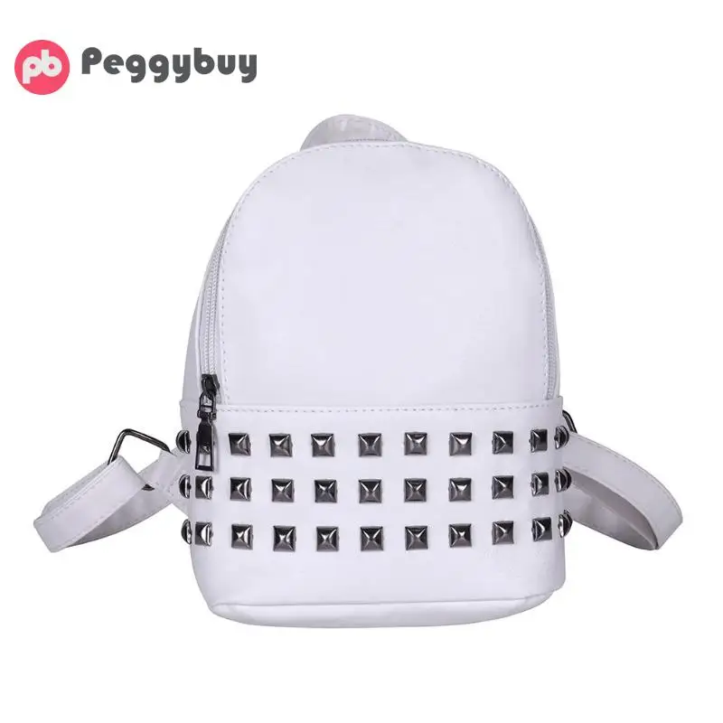 Female Solid Color Fashion Rivet Travel Backpack Women PU Leather Casual Girls Zipper Shoulder Schoolbags mochila feminina
Female Solid Color Fashion Rivet Travel Backpack Women PU Leather Casual Girls Zipper Shoulder Schoolbags mochila feminina