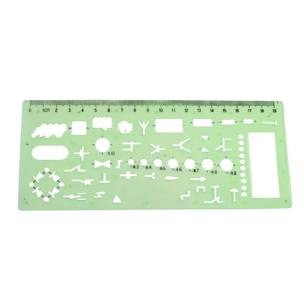 XRHYY Home Mart Electrician Template Ruler Plastic Centimeter Measuring Scale Drawing Ruler Green
XRHYY Home Mart Electrician Template Ruler Plastic Centimeter Measuring Scale Drawing Ruler Green