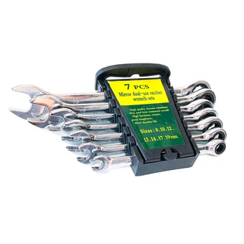8-19mm 7PC Ratchet Combination Wrenches set for Car Repair Hand Tools A Set of Key 
8-19mm 7PC Ratchet Combination Wrenches set for Car Repair Hand Tools A Set of Key