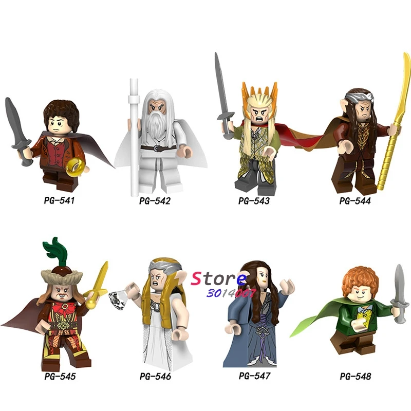 Single Model building blocks The Lord Of The Rings Gandalf Thranduil Galadriel Elrond Galadriel Merry Arwen bricks toys