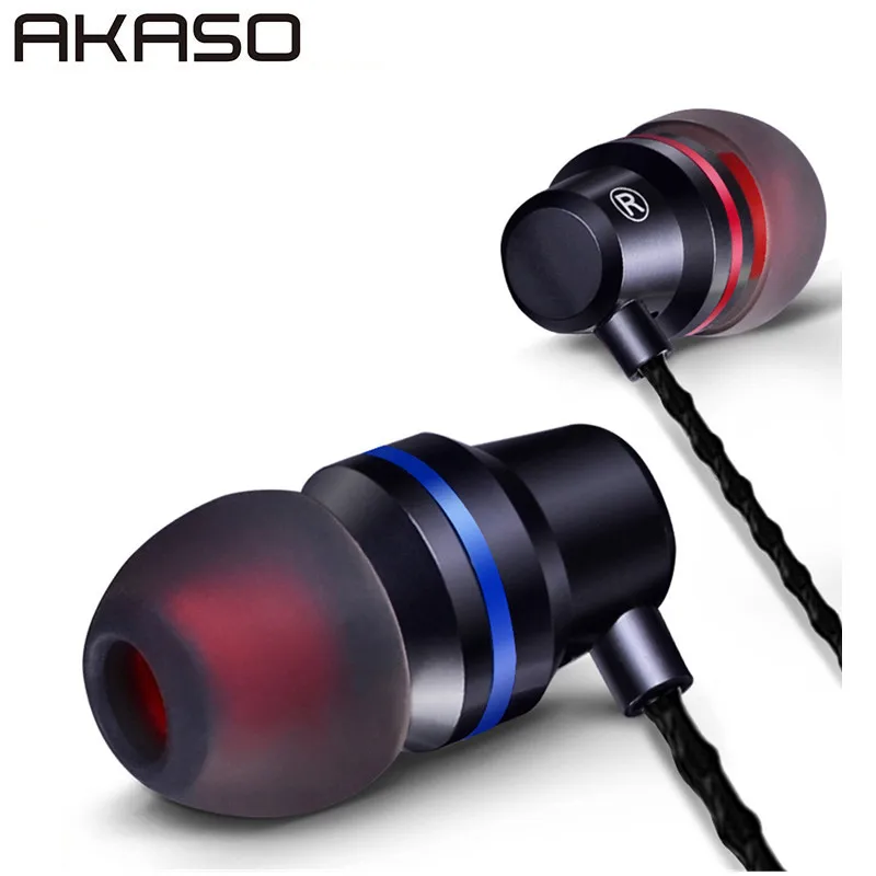 AKASO D1 Metal Earphones with Microphone Super Bass Headset Earbuds In-ear Earphone for Mobile phone Xiaomi iphone Earphone
AKASO D1 Metal Earphones with Microphone Super Bass Headset Earbuds In-ear Earphone for Mobile phone Xiaomi iphone Earphone