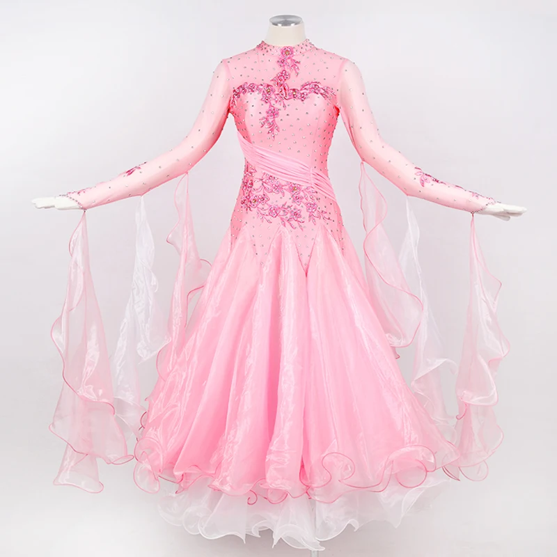 Ballroom Competition Dance Dress Women 2017 New Style High Quality Custom Made Pink Standard Waltz Ballroom Dancing Dresses
Ballroom Competition Dance Dress Women 2017 New Style High Quality Custom Made Pink Standard Waltz Ballroom Dancing Dresses