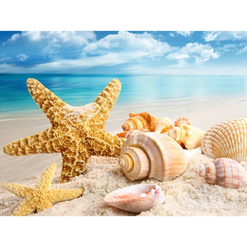 DIY Diamond Painting Handmade Cross Stitch Kit Diamond Embroidery Seaside Shell 5D Diamond Mosaic Paste Pattern Beads
DIY Diamond Painting Handmade Cross Stitch Kit Diamond Embroidery Seaside Shell 5D Diamond Mosaic Paste Pattern Beads