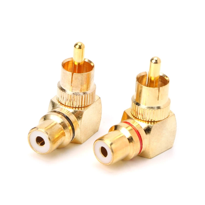 YAM 2X Brass RCA Right Angle Male To Female Gold Plated Connector 90 Degree Adapters
YAM 2X Brass RCA Right Angle Male To Female Gold Plated Connector 90 Degree Adapters