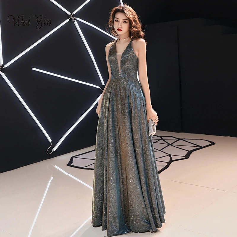 weiyin Luxury Bling Deep-V Sexy Sequined Evening Dresses 2019 Backless Formal dress women elegant Evening Gowns WY1322
weiyin Luxury Bling Deep-V Sexy Sequined Evening Dresses 2019 Backless Formal dress women elegant Evening Gowns WY1322