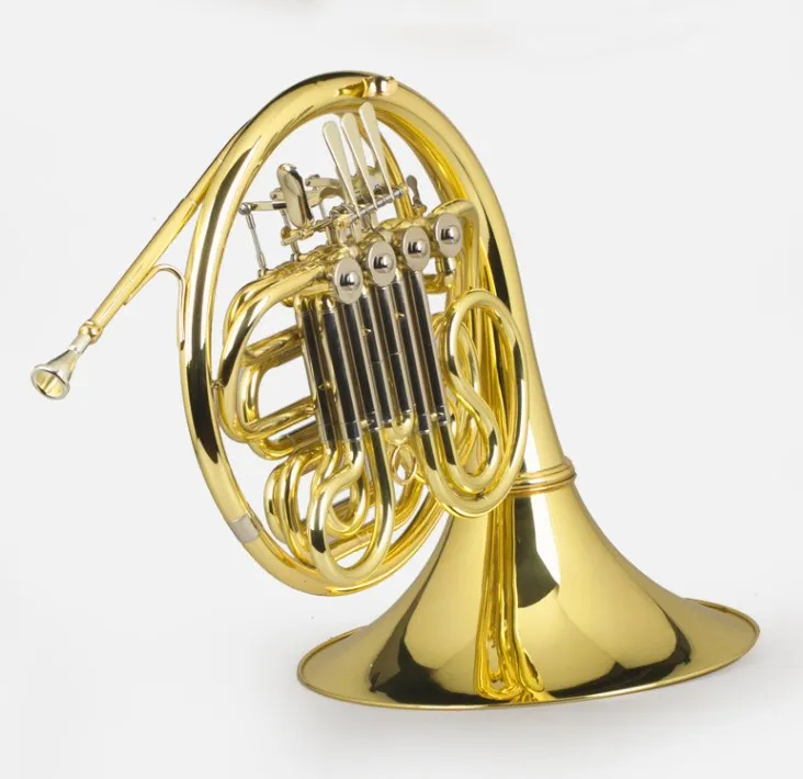 French Horn F/Bb Four Rotary Valves Yellow brass Fixed bell with Canvas case and mouthpiece Musical instruments Professional
French Horn F/Bb Four Rotary Valves Yellow brass Fixed bell with Canvas case and mouthpiece Musical instruments Professional