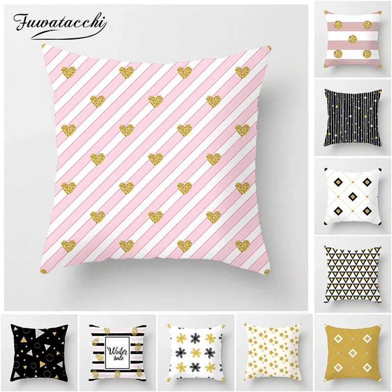 Fuwatacchi Geometric Cushion Cover Heart Star Diamond Printed Pillow Cover For Home Sofa Chair Decoration White Pillowcase
Fuwatacchi Geometric Cushion Cover Heart Star Diamond Printed Pillow Cover For Home Sofa Chair Decoration White Pillowcase
