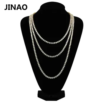 JINAO 1 Row Necklace AAA Cubic Zirconia Micro Paved All Iced Out Tennis Bling Lab CZ Stones Necklace for Men Women 
JINAO 1 Row Necklace AAA Cubic Zirconia Micro Paved All Iced Out Tennis Bling Lab CZ Stones Necklace for Men Women