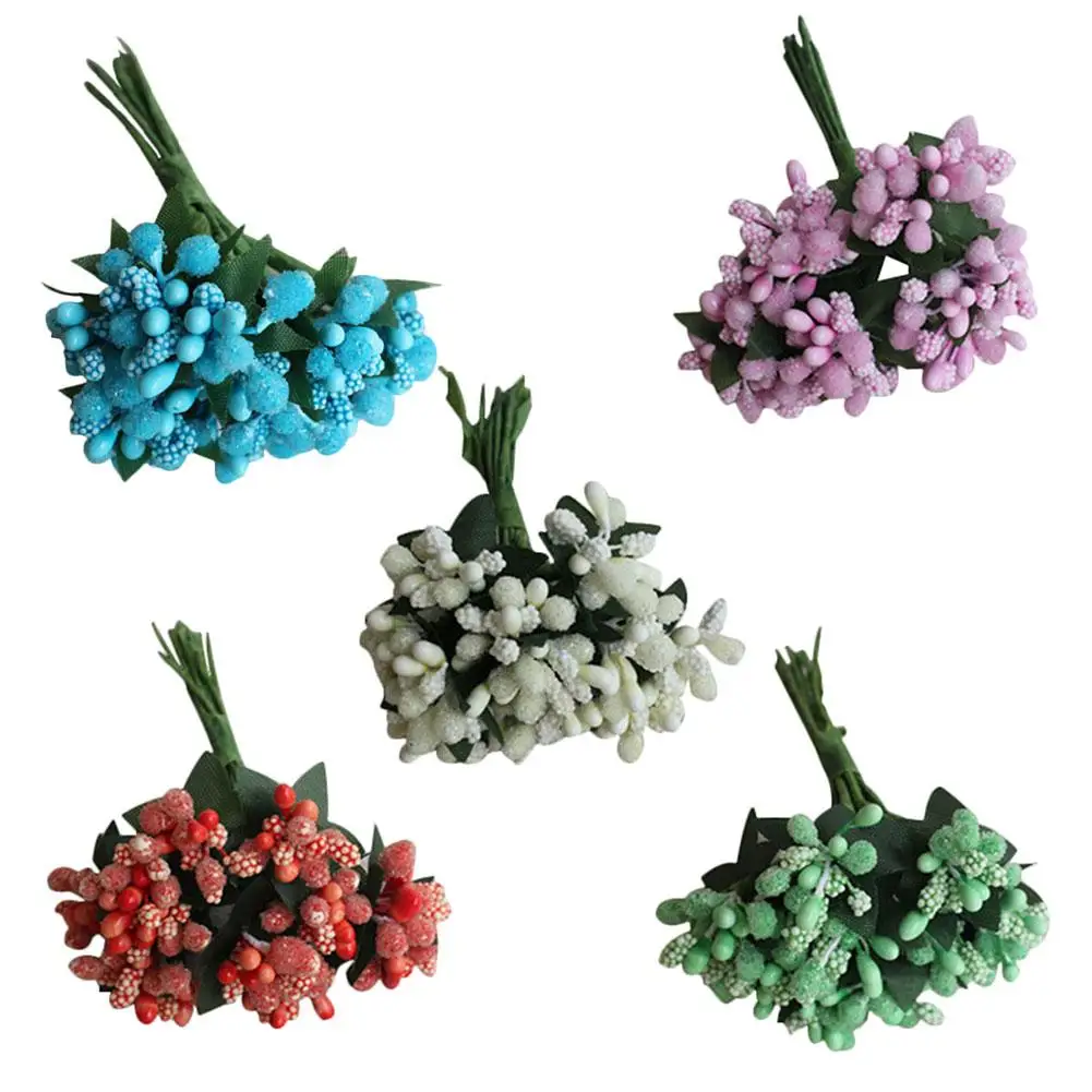 New 12Pcs Artificial Flower Stamen DIY Wedding Wreath Needlework Box Scrapbook Decor
New 12Pcs Artificial Flower Stamen DIY Wedding Wreath Needlework Box Scrapbook Decor