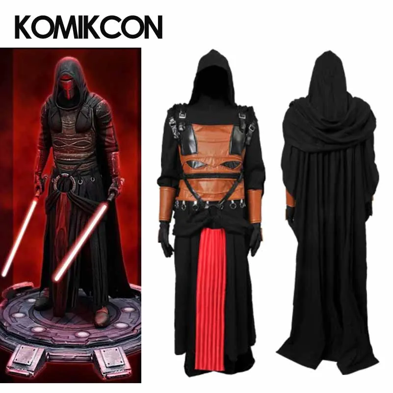 Jedi Knight Robe Darth Revan Cosplay Costume Black Cape Tunic Halloween Cloak hoodie Outfit for Man Adults Custom Made
Jedi Knight Robe Darth Revan Cosplay Costume Black Cape Tunic Halloween Cloak hoodie Outfit for Man Adults Custom Made