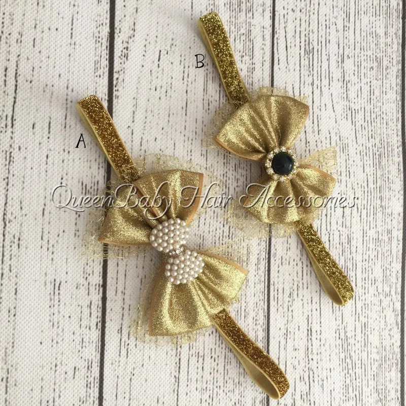 Retail 1pcs/lot Gold Hair Bow Matching Sparking Rhinestone Glitter Elastic Headband Baby Headband
Retail 1pcs/lot Gold Hair Bow Matching Sparking Rhinestone Glitter Elastic Headband Baby Headband