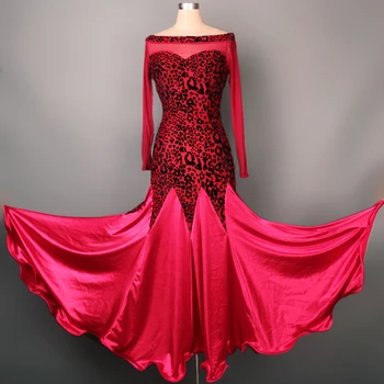 New ballroom dance costume sexy red black flat shoulder collar ballroom dance dress for women ballroom dance competition dress
New ballroom dance costume sexy red black flat shoulder collar ballroom dance dress for women ballroom dance competition dress