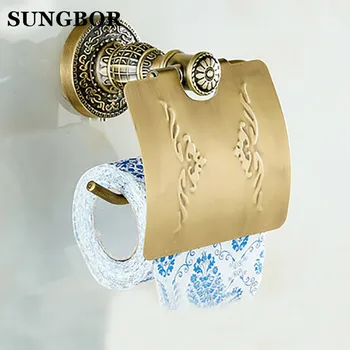 Antique bronze suspension carved paper towel rack Europe white bathroom paper holder toilet paper box toilet Accessores SL-5908F
Antique bronze suspension carved paper towel rack Europe white bathroom paper holder toilet paper box toilet Accessores SL-5908F