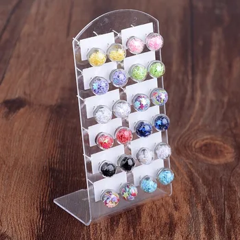 12 Pairs/Lot Colorful Stars Glass Ball Stud Earrings For Women Accessory Delicated Wholesale Jewelry Pendientes
12 Pairs/Lot Colorful Stars Glass Ball Stud Earrings For Women Accessory Delicated Wholesale Jewelry Pendientes