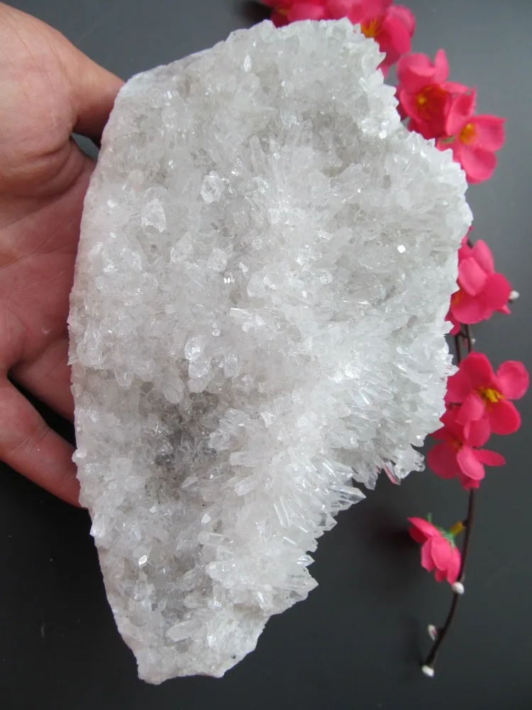C44 Natural White Quartz Flowers Crystal Clusters Decoration Resistant Healing Stone Feng Shui Decoration 1182g
C44 Natural White Quartz Flowers Crystal Clusters Decoration Resistant Healing Stone Feng Shui Decoration 1182g