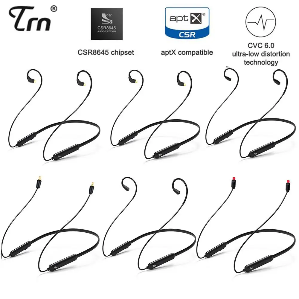 TRN BT3 Wireless Bluetooth 4.1 APT-X Cable HIFI Earphone mmcx ie80 a2dc 2pin Cable For V10 V20 V60 SE215 SE315 SE425 SE535
TRN BT3 Wireless Bluetooth 4.1 APT-X Cable HIFI Earphone mmcx ie80 a2dc 2pin Cable For V10 V20 V60 SE215 SE315 SE425 SE535