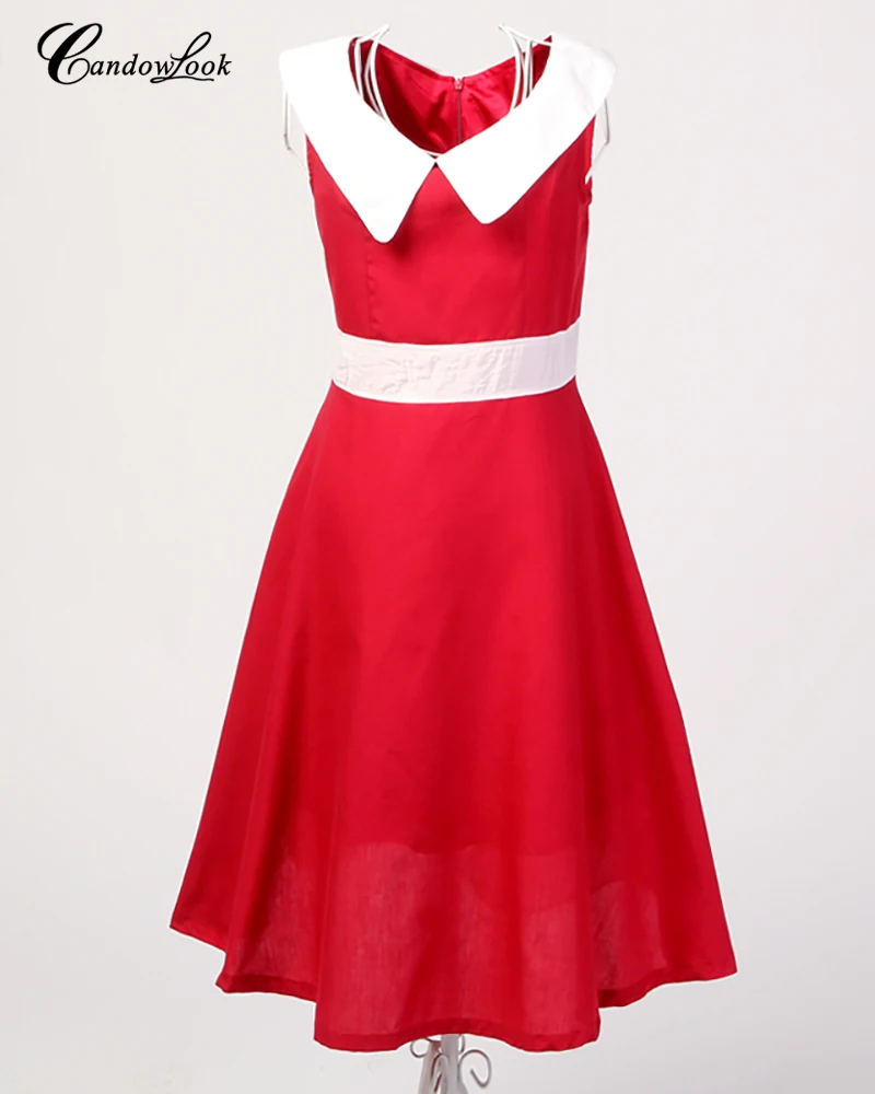Candowlook Vintage Dress Women Summer Autumn Sexy Sleeveless Elegant Rockabilly Slim Tunic Dress Vestido Casual Red White
Candowlook Vintage Dress Women Summer Autumn Sexy Sleeveless Elegant Rockabilly Slim Tunic Dress Vestido Casual Red White