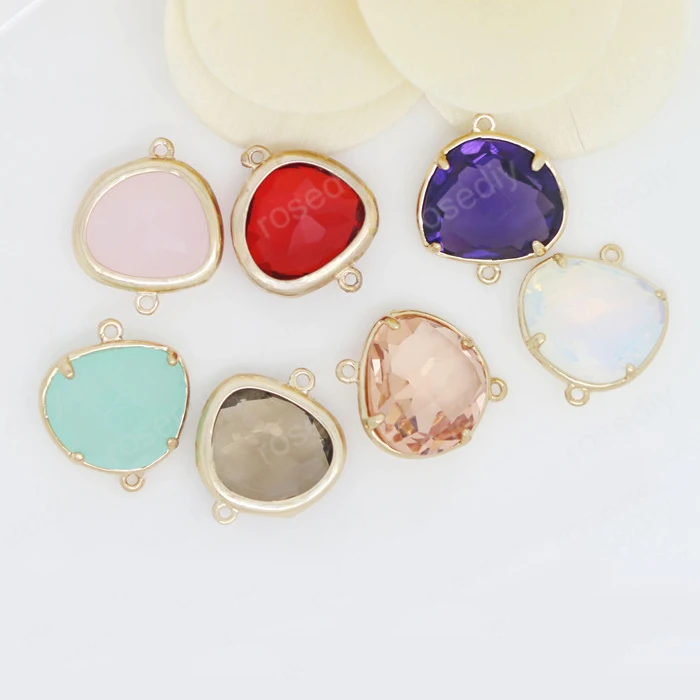 4PCS 15x18MM 24K Champagne Gold Color Plated Brass with Colourful Glass Beads 2 holes Connect Charms Accessories
4PCS 15x18MM 24K Champagne Gold Color Plated Brass with Colourful Glass Beads 2 holes Connect Charms Accessories