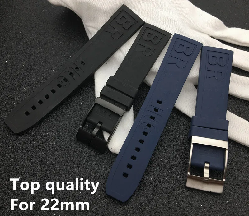 New Caoutchouc Rubber silicone watch band 22mm Black Dark Blue Watchband Bracelet For navitimer/avenger/Breitling strap logo on
New Caoutchouc Rubber silicone watch band 22mm Black Dark Blue Watchband Bracelet For navitimer/avenger/Breitling strap logo on
