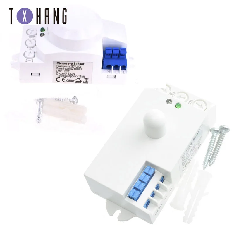 5.8GHz HF System LED Microwave 360 Degree Radar motion Sensor Light Switch Body Motion Detector
5.8GHz HF System LED Microwave 360 Degree Radar motion Sensor Light Switch Body Motion Detector