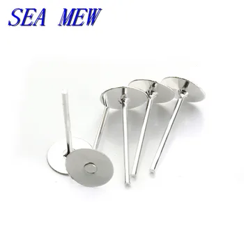 6mm 8mm 10mm Round Flat Base Earring Setting Copper Stainless Steel Silver Color Stud Earring Blank Settings For Jewelry Making
6mm 8mm 10mm Round Flat Base Earring Setting Copper Stainless Steel Silver Color Stud Earring Blank Settings For Jewelry Making