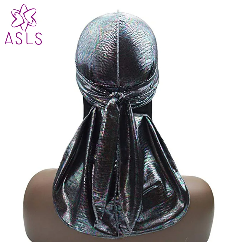 New Silky Holograp Men Durags long tail and wide straps 360.540.720 waves for men Headwear Wigs Bandanas Doo rag
New Silky Holograp Men Durags long tail and wide straps 360.540.720 waves for men Headwear Wigs Bandanas Doo rag