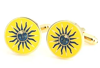 10pairs/lot Gold Sun-god Cufflinks Quality Enamel Titan Pattern Cuff Links Shirt Cuff Button Men's Jewelry Wedding/Business Gift 
10pairs/lot Gold Sun-god Cufflinks Quality Enamel Titan Pattern Cuff Links Shirt Cuff Button Men's Jewelry Wedding/Business Gift