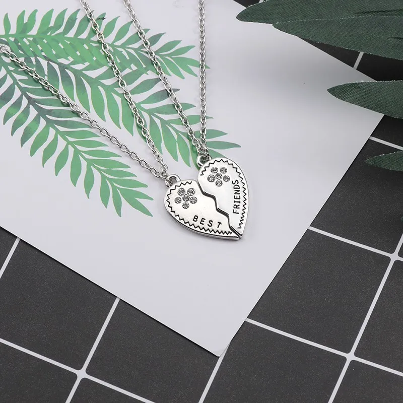 2pcs-Best-Friends-Pendant-Necklace-Women-Silver-Rhinestone-Flower-Love-Heart-Necklace-Best-Friend-Jewelry-Friendship (2)