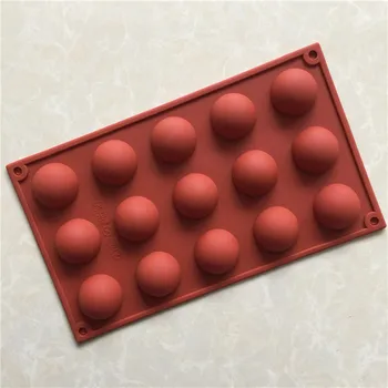 15 Lian small semi circular silica gel chocolate mould silica gel cake mould XG153
15 Lian small semi circular silica gel chocolate mould silica gel cake mould XG153