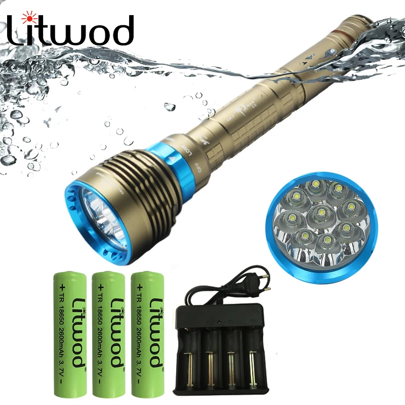 Z20DX7 7*XML T6 Led 13000 lumens Super bright Professional Diving Flashlight Swimming flashlight Waterproof IPX8 Underwater 100m
Z20DX7 7*XML T6 Led 13000 lumens Super bright Professional Diving Flashlight Swimming flashlight Waterproof IPX8 Underwater 100m