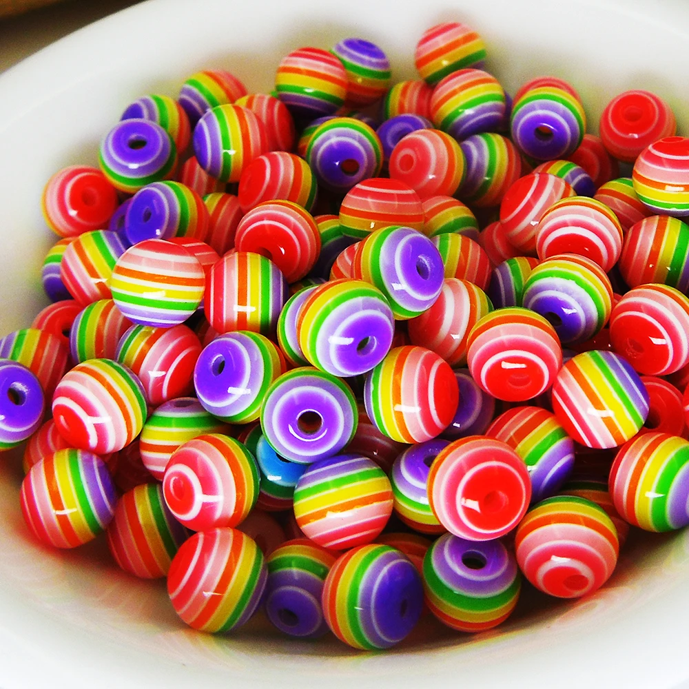 6mm 100pcs Resin diy beads Rainbow white colors Stripe 6mm Dia,100PCs for Making necklace bracelet diy craft , for kid gift
6mm 100pcs Resin diy beads Rainbow white colors Stripe 6mm Dia,100PCs for Making necklace bracelet diy craft , for kid gift
