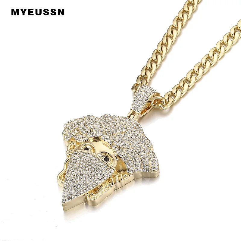 Men Hip Hop Jewelry Masked Knight Head Pendant Iced Out Shining Crystal Fashion Charm Necklace Chain Jewelry Cuba's Necklace
Men Hip Hop Jewelry Masked Knight Head Pendant Iced Out Shining Crystal Fashion Charm Necklace Chain Jewelry Cuba's Necklace