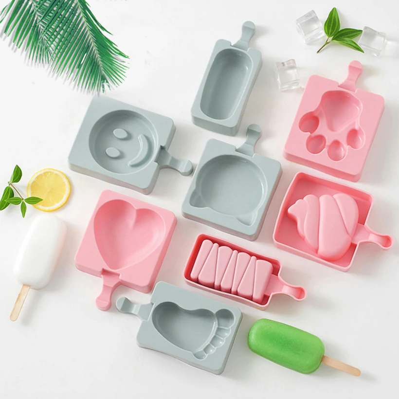 DHXBB 4PCS Kitchen Bar Ice Cream Tool Supplies Cartoon Popsicle Molds Set DIY Silicone Tray Ice Cream Pudding Mold D30
DHXBB 4PCS Kitchen Bar Ice Cream Tool Supplies Cartoon Popsicle Molds Set DIY Silicone Tray Ice Cream Pudding Mold D30