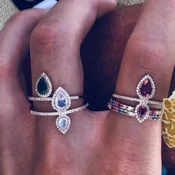 red/Green cubic zirconia micro pave rings water tear drop shaped midi ring ,pinky finger ring jewelry accessories
red/Green cubic zirconia micro pave rings water tear drop shaped midi ring ,pinky finger ring jewelry accessories