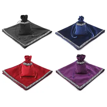 1 Set Velvet Tarot Tablecloth Divination Altar Tarot Cards Bag Board Game Accessories
1 Set Velvet Tarot Tablecloth Divination Altar Tarot Cards Bag Board Game Accessories
