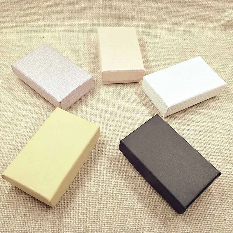 2018 New 24pcs/lot Kraft Necklace Earrings Ring Jewelry Box 8.2x5CM Black Sponge s Gift Boxes Jewelery Accessories Packaging
2018 New 24pcs/lot Kraft Necklace Earrings Ring Jewelry Box 8.2x5CM Black Sponge s Gift Boxes Jewelery Accessories Packaging