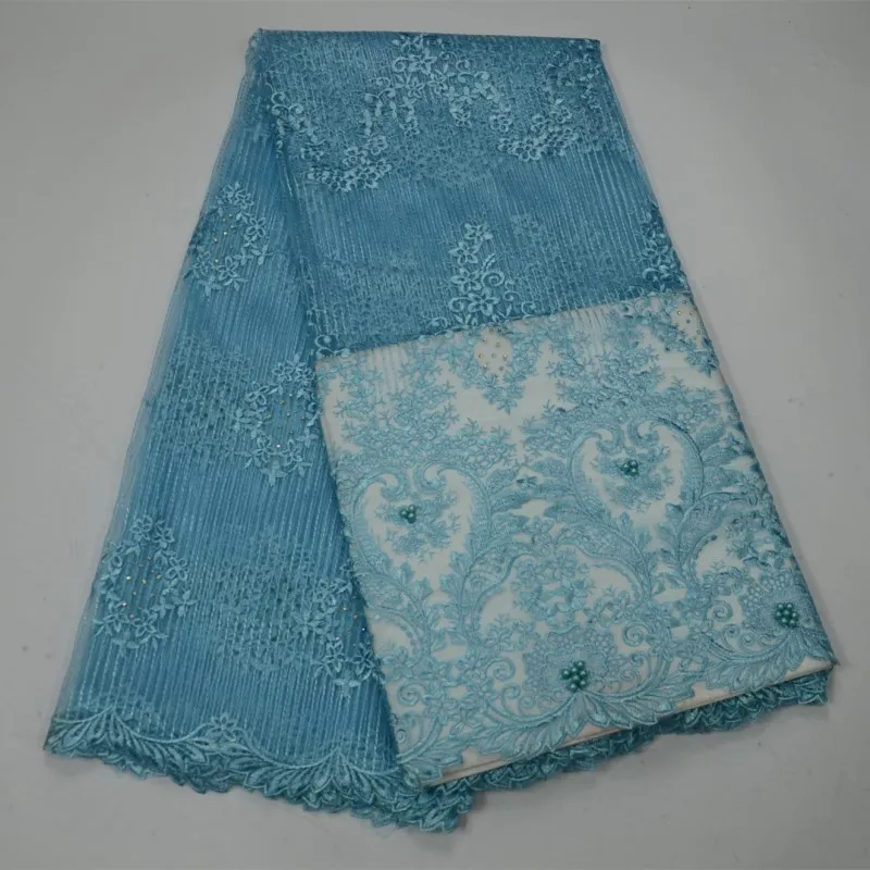 Sky Blue Color Nigerian French Lace Fabrics 2017 African Tulle Lace Fabric Top Quality African Lace Wedding Fabric For Dress 30
Sky Blue Color Nigerian French Lace Fabrics 2017 African Tulle Lace Fabric Top Quality African Lace Wedding Fabric For Dress 30