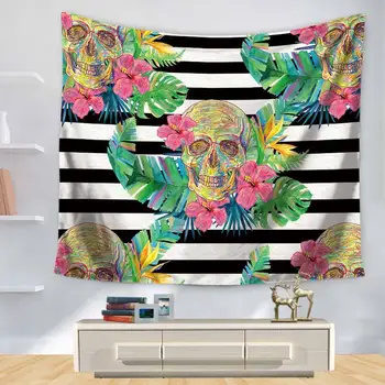 Home Decorative Wall Hanging Carpet Tapestry 130x150cm Rectangle Bedspread Tropic Green Plant And Skull Head Pattern GT1130
Home Decorative Wall Hanging Carpet Tapestry 130x150cm Rectangle Bedspread Tropic Green Plant And Skull Head Pattern GT1130