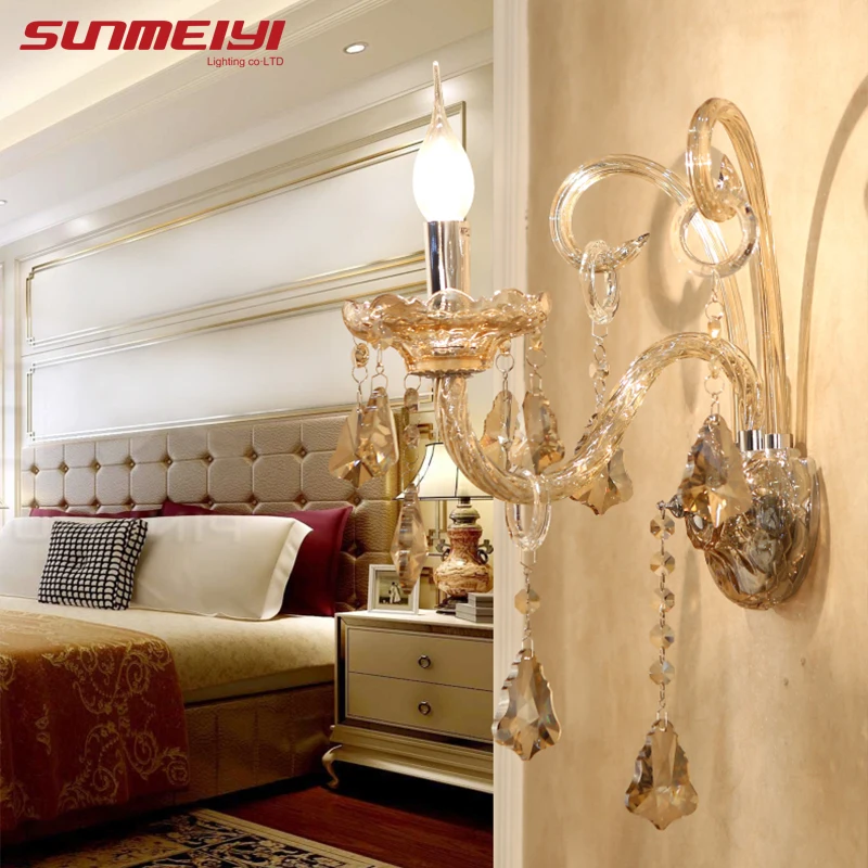 American Beside Lamps Crystal Double Head Candle Wall Lamp Restaurant aisle Bedroom Lamps Indoor Modern Lights
American Beside Lamps Crystal Double Head Candle Wall Lamp Restaurant aisle Bedroom Lamps Indoor Modern Lights