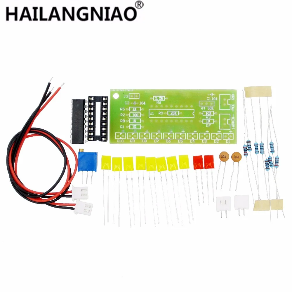 Hot Selling 10PCS LM3915 Audio Level Indicator DIY Kit Electronic Production Suite Good
Hot Selling 10PCS LM3915 Audio Level Indicator DIY Kit Electronic Production Suite Good