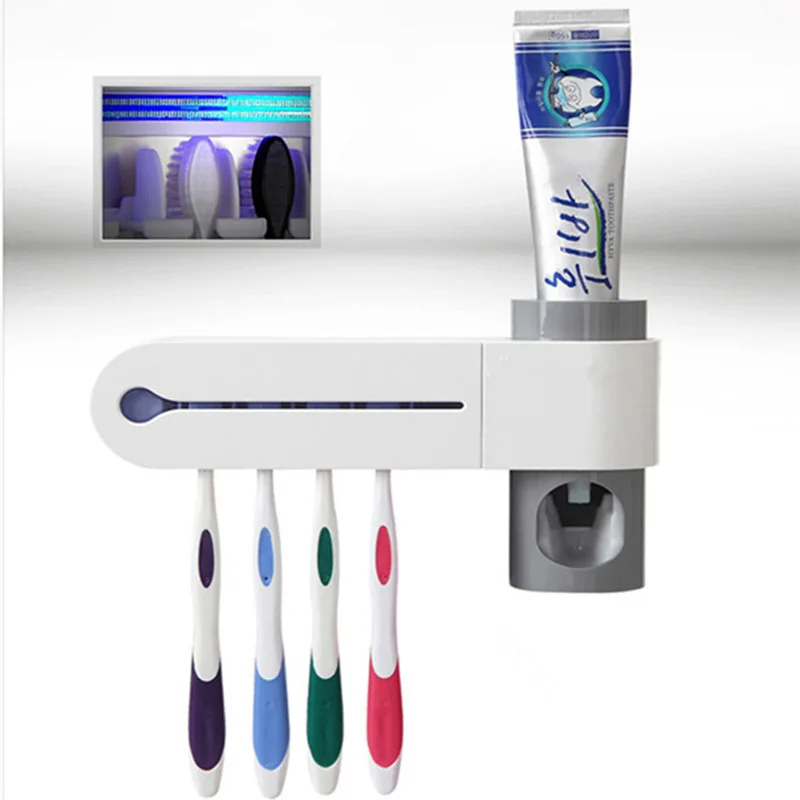 Toothpaste Squeezer 2 in 1 UV Light Ultraviolet Bathroom Toilet Brush Wall Paste Mounted Toothbrush Holder Dropshipping
Toothpaste Squeezer 2 in 1 UV Light Ultraviolet Bathroom Toilet Brush Wall Paste Mounted Toothbrush Holder Dropshipping