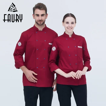 Men Women Double Breasted Long Sleeve Chef Workwear Clothing Hotel Restaurant Kitchen Chef Catering Waiter Uniforms Cooking Coat
Men Women Double Breasted Long Sleeve Chef Workwear Clothing Hotel Restaurant Kitchen Chef Catering Waiter Uniforms Cooking Coat