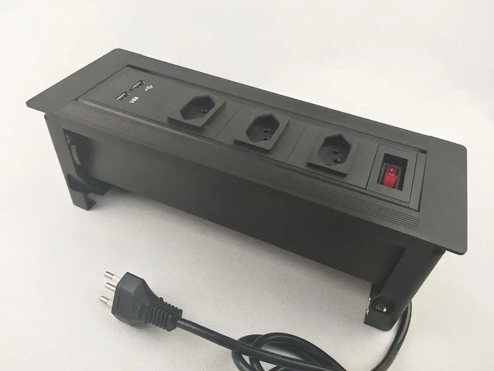 NEW/ Brazilian power plug Desktop socket/hidden manual rotation/ USB charging desktop socket /Can choose function module/ MF-038
NEW/ Brazilian power plug Desktop socket/hidden manual rotation/ USB charging desktop socket /Can choose function module/ MF-038