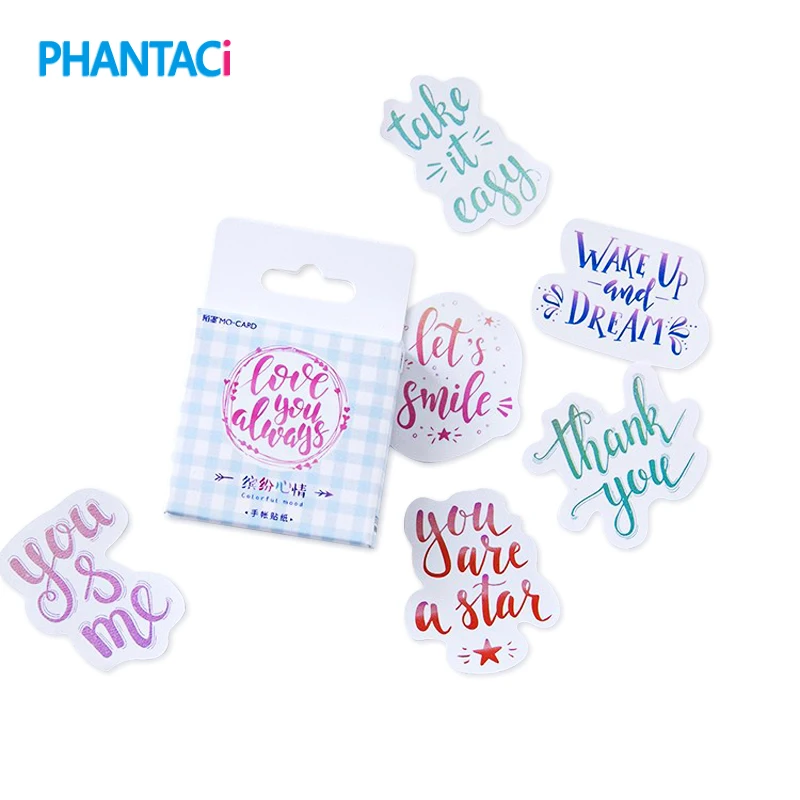 46 pcs/pack DIY Diary Album Paper Stickers Colorful Kids Mood Decorative Scrapbooking Stationery Sticker Label Supplies
46 pcs/pack DIY Diary Album Paper Stickers Colorful Kids Mood Decorative Scrapbooking Stationery Sticker Label Supplies