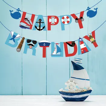 Yi Surgery Nautical Theme Party Banners Happy Birthday Letters Bunting For Kids Borthday Party Backdrops Decoration BA126
Yi Surgery Nautical Theme Party Banners Happy Birthday Letters Bunting For Kids Borthday Party Backdrops Decoration BA126