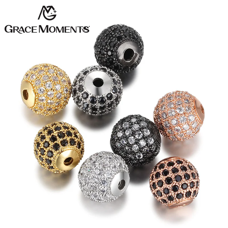 5Pcs/Lot GRACE MOMENTS Copper Spacer beads 10mm Round Pave CZ Crystal Ball Loose Beads Jewelry bracelet making DIY Findings
5Pcs/Lot GRACE MOMENTS Copper Spacer beads 10mm Round Pave CZ Crystal Ball Loose Beads Jewelry bracelet making DIY Findings